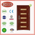 Splicing Steel Security Door KKD-903 with Aluminum Part